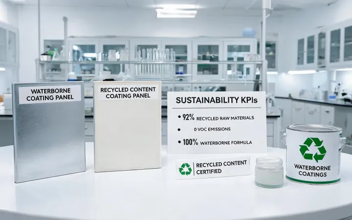 Sustainability paint samples